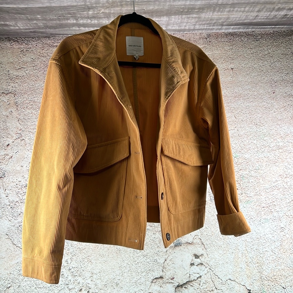 Avec Les Filles Mustard Corduroy Jacket